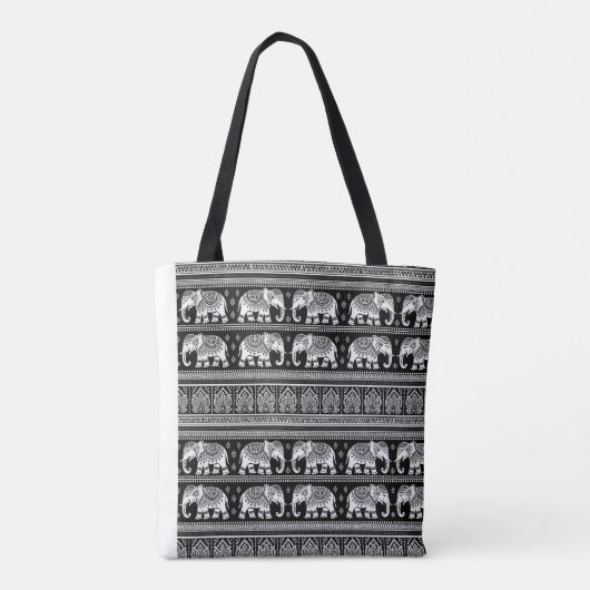 olifantenpatroon tote bag (Achterkant)