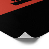 olifantenpatroon van de afrikaanse stam poster (Hoek)