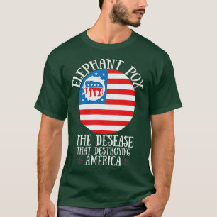 Olifantenpokken de ziekte die Amerika vernietigt 1 T-shirt