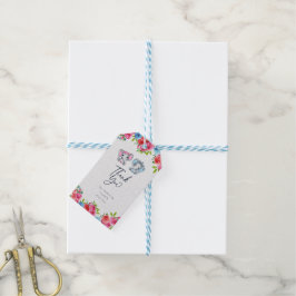 Olifantenrozen geslacht bekendmaken dank je wel cadeaulabel