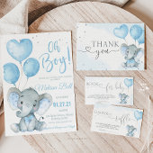 Olifantensafari Baby Shower Cadeaulabel
