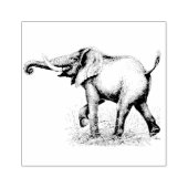 Olifantensafari dieren rubberstempel (Afrduk)
