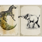 Olifantensafari dieren rubberstempel