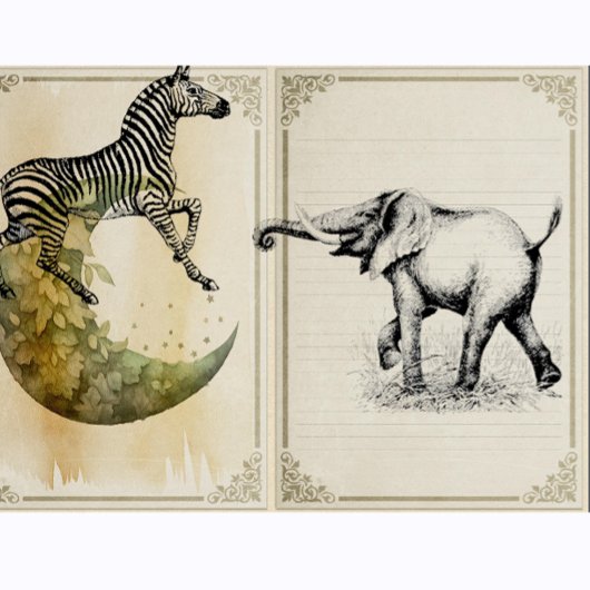 Olifantensafari dieren rubberstempel