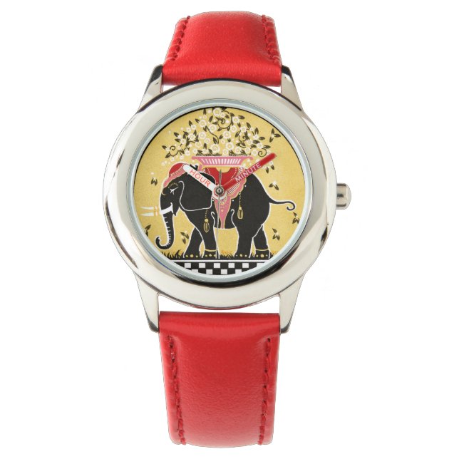 Olifantenshow in Geel Horloge (Voorkant)