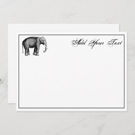 olifantentekening (Voorkant / Achterkant)