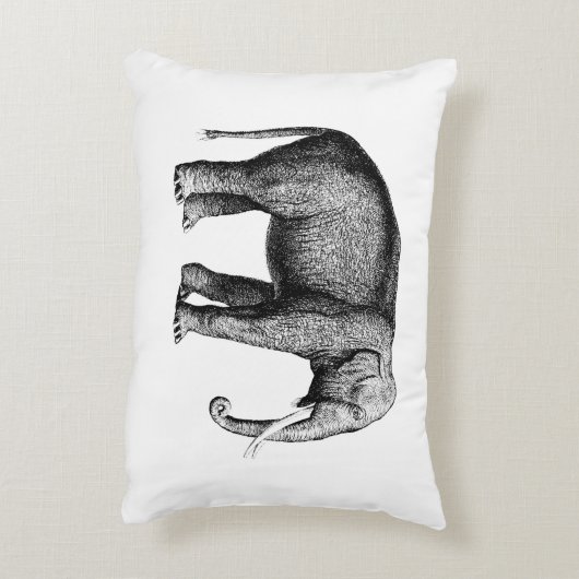  olifantentekening accent kussen (Achterkant (Verticaal))