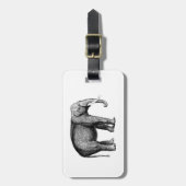  olifantentekening bagagelabel (Voorkant verticaal)