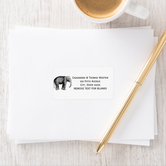  olifantentekening etiket (Insitu)