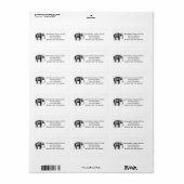  olifantentekening etiket (Full Sheet)