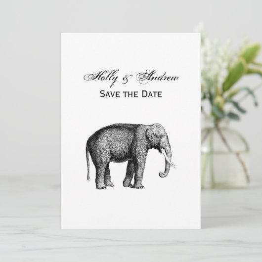 olifantentekening kaart (Staand voorkant)