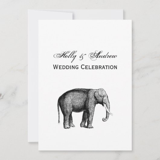 olifantentekening kaart (Voorkant)