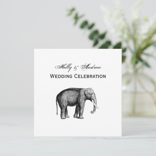 olifantentekening kaart (Staand voorkant)