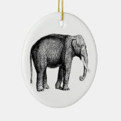 olifantentekening keramisch ornament (Rechts)