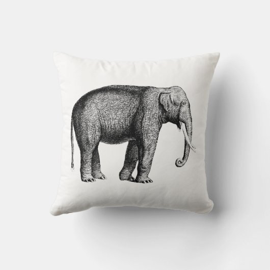  olifantentekening kussen (Achterkant)