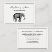  olifantentekening visitekaartje (Voorkant / Achterkant)