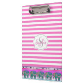  olifantenturquoise gepersonaliseerd klembord (Links)