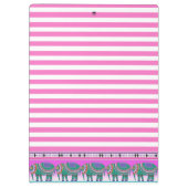  olifantenturquoise gepersonaliseerd klembord (Achterkant)