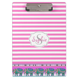 olifantenturquoise gepersonaliseerd klembord