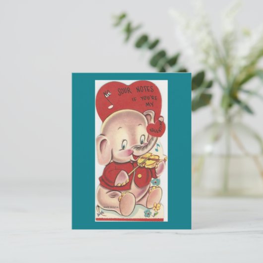 olifantenValentijn Feestdagenkaart (Staand voorkant)