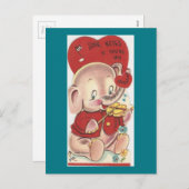  olifantenValentijn Feestdagenkaart (Voorkant / Achterkant)