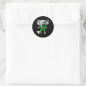 Olifantenvoet ronde sticker (Tas)