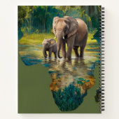 Olifantenwandeling door Afrikaanse wateren Notitieboek (Achterkant)