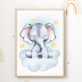 Olifantenwolk kinderkamerposter voor kinderen kame poster