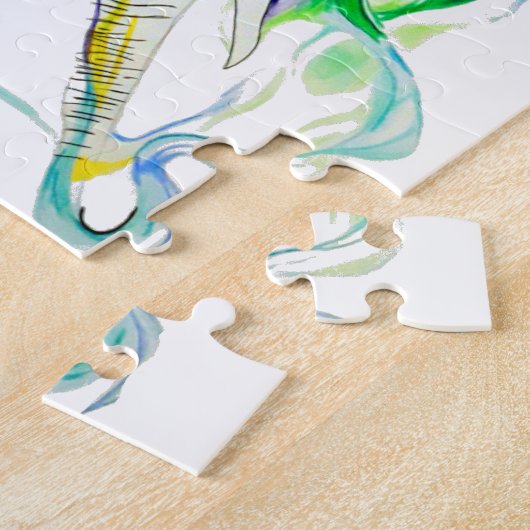 olifantenzon legpuzzel (Zijkant)