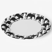 Olifantenzwart-wit-kant_M-L Papieren Bordje (Gekanteld)