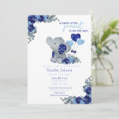 Olifantje Baby Shower Kaart (Staand voorkant)