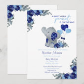 Olifantje Baby Shower Kaart (Voorkant / Achterkant)