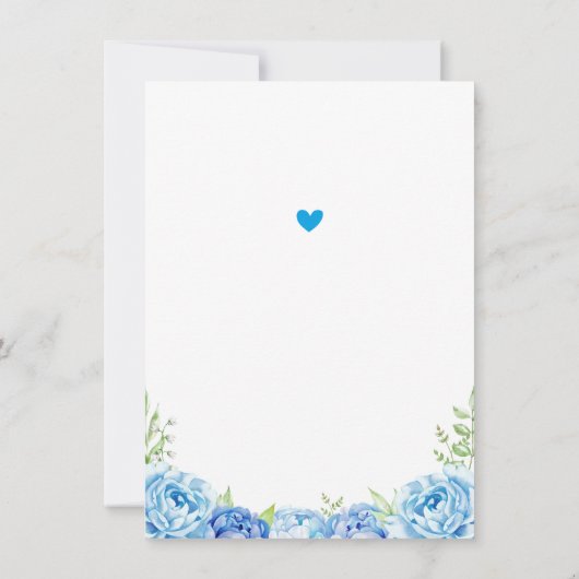 Olifantje Boy Blue Verjaardagsfeestje Kleine Pinda Bedankkaart (Achterkant)