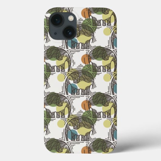 Olifantpatroon Case-Mate iPhone Case (Achterkant)