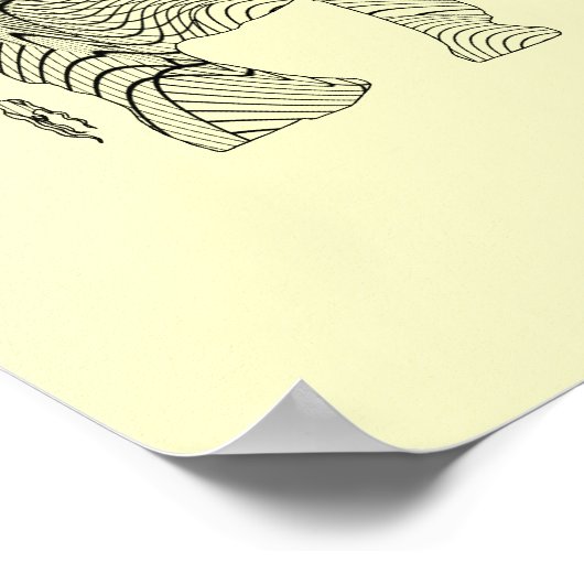 Olifantpatroonkunstprintposter Poster (Hoek)