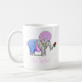 Olifant's rode roos voor Valentijnsdag Koffiemok
