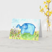 olifants wenskaart kaart (Gele Bloem)