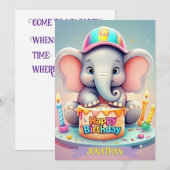 "OLIFANT'S ZOETE FEESTVIERING" KAART (Voorkant / Achterkant)