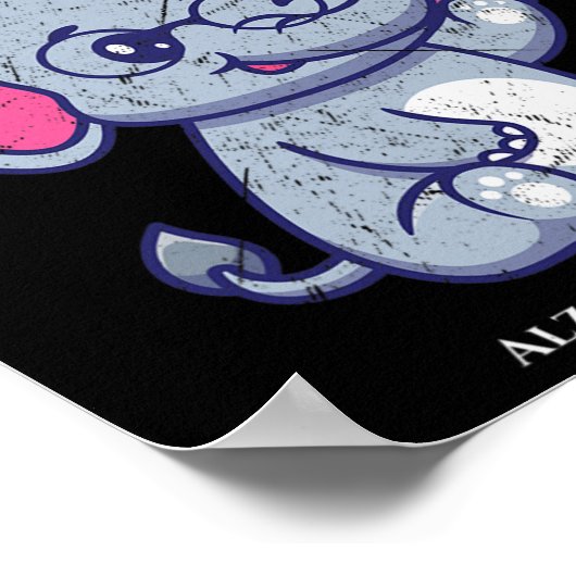 Olifantsbloem Vergeet mij niet Alzheimerheimer Awa Poster (Hoek)