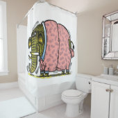 Olifantsdouche Douchegordijn (In situ)