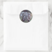 Olifantsportret Sticker (Tas)