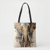 Olifantsteampunk-kunst Tote Bag (Voorkant)