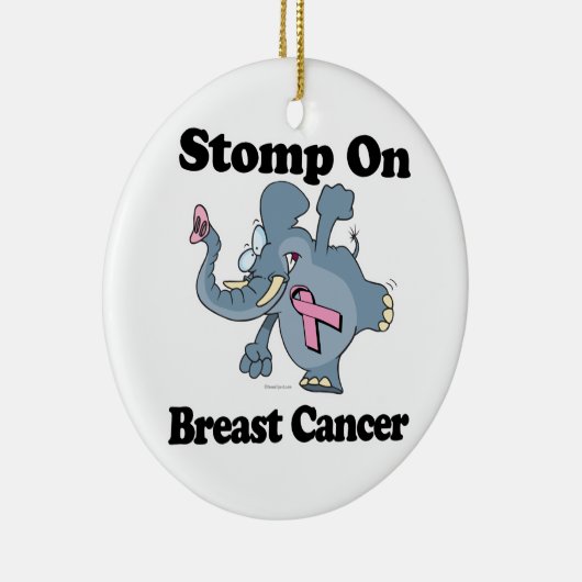Olifantstomp bij borstkanker keramisch ornament (Rechts)