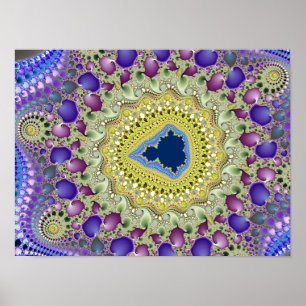 Olifantvallei Mandelbrot Fractal Poster
