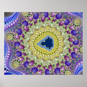Olifantvallei Mandelbrot Fractal Poster