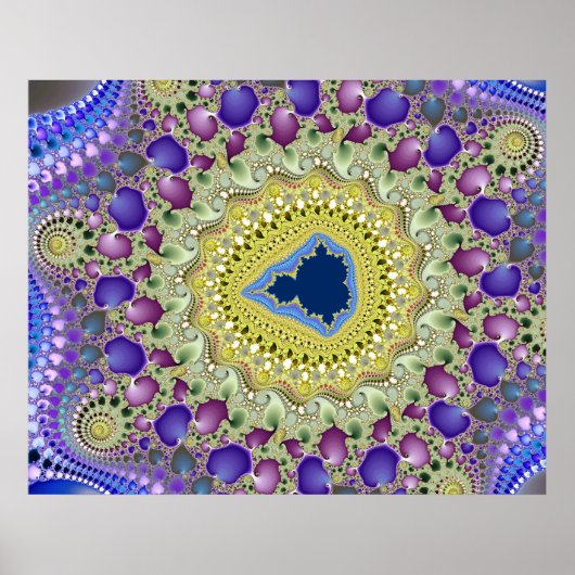 Olifantvallei Mandelbrot Fractal Poster (Voorkant)