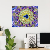 Olifantvallei Mandelbrot Fractal Poster (Thuiskantoor)