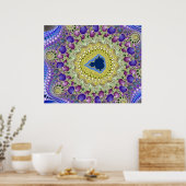 Olifantvallei Mandelbrot Fractal Poster (Keuken)