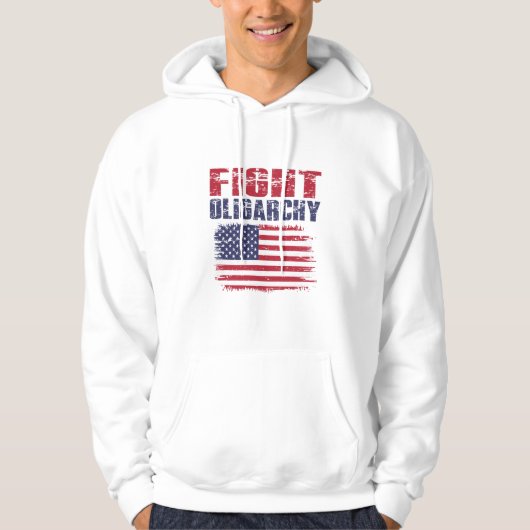 Oligarchie Protesteer Hoodie (Voorkant)