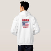 Oligarchie Protesteer Hoodie (Achterkant volledig)